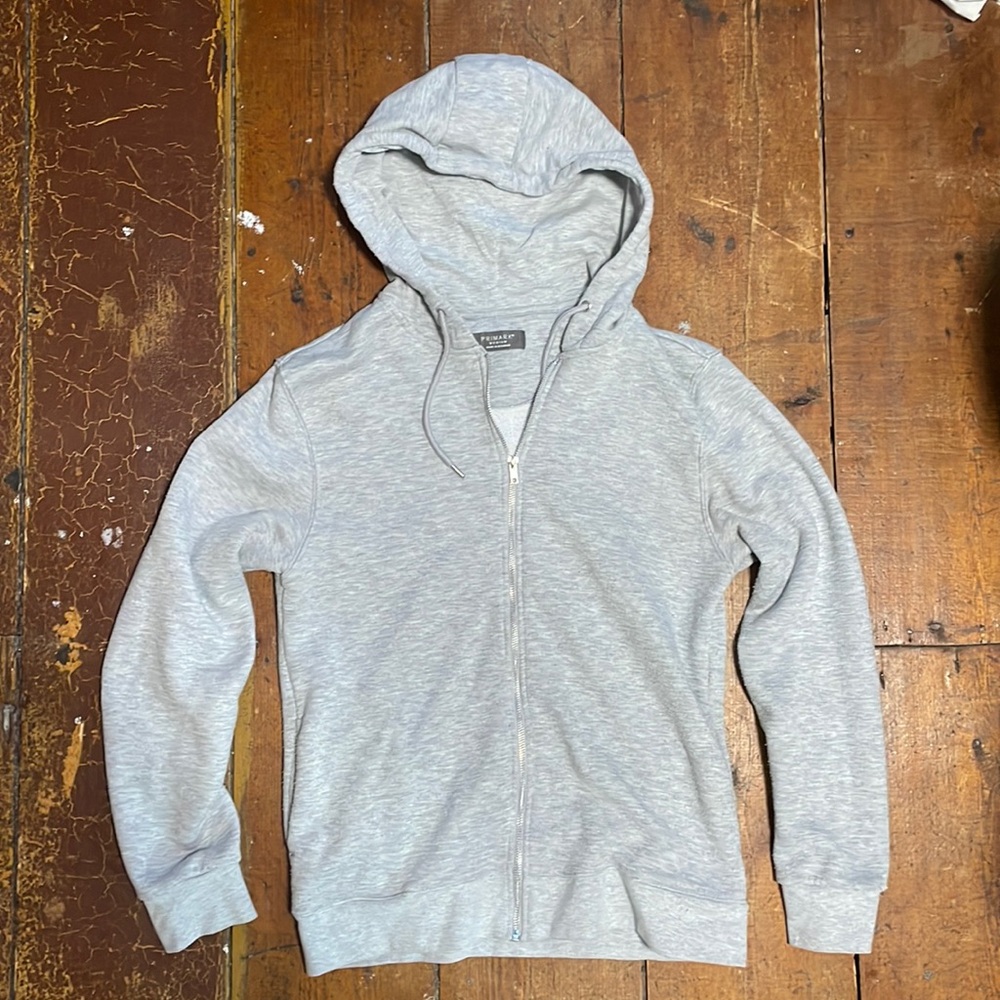 Grey Primark Zip Up Hoodie